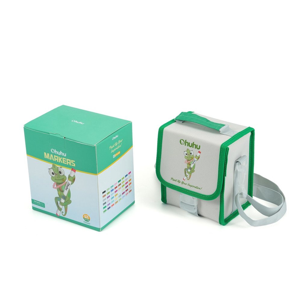 Ohuhu Honolulu Σετ 48 Μαρκαδόρων Αλκοόλης Pastel Tone Brush & Chisel