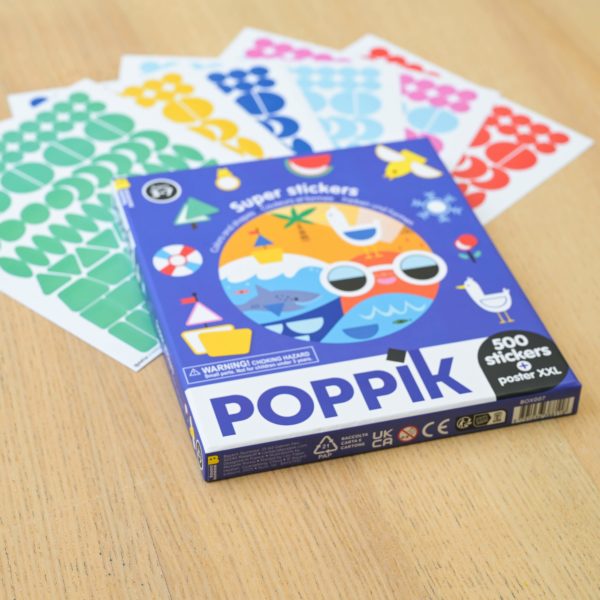 Poppik Sticker box με Αφίσα XXL και 500 Αυτοκόλλητα - Χρώματα και Σχήματα
