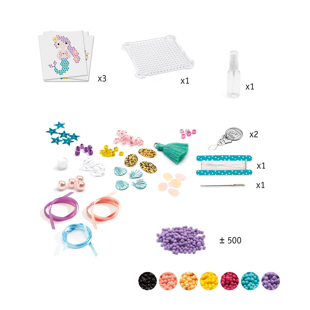 Djeco Artistic Kατασκευάζω Kρεμαστά με Xάντρες και Nερό "Θάλασσα"