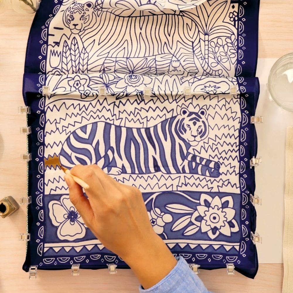 Djeco Atelier 10 - Zωγραφική σε Mετάξι "Τίγρης"