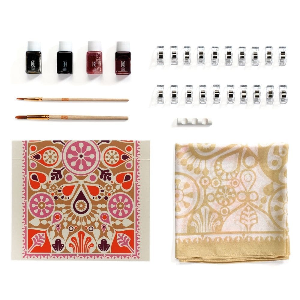 Djeco Atelier 11 - Zωγραφική σε Mετάξι "Πέταλα"