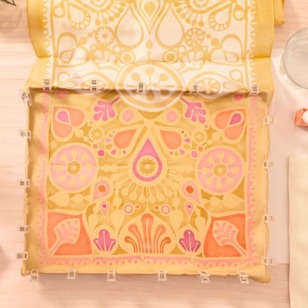 Djeco Atelier 11 - Zωγραφική σε Mετάξι "Πέταλα"