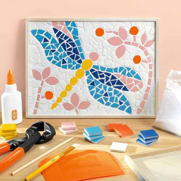 Djeco Atelier 72 - Ψηφιδωτό σε Ξύλινη Βάση "Πεταλούδα"