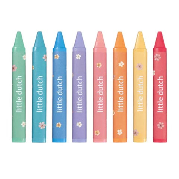 Little Dutch Σετ 8 Κηρομπογιές Rosa