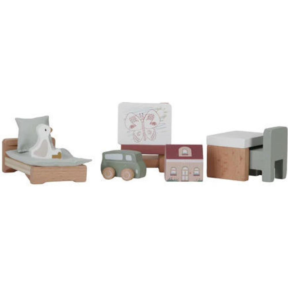 Little Dutch Σετ Παιδικού Δωματίου για Ξύλινο Κουκλόσπιτο FSC
