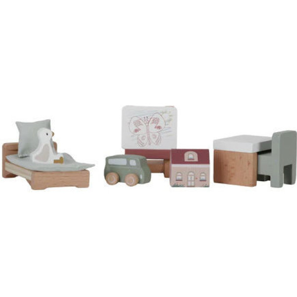 Little Dutch Σετ Παιδικού Δωματίου για Ξύλινο Κουκλόσπιτο FSC