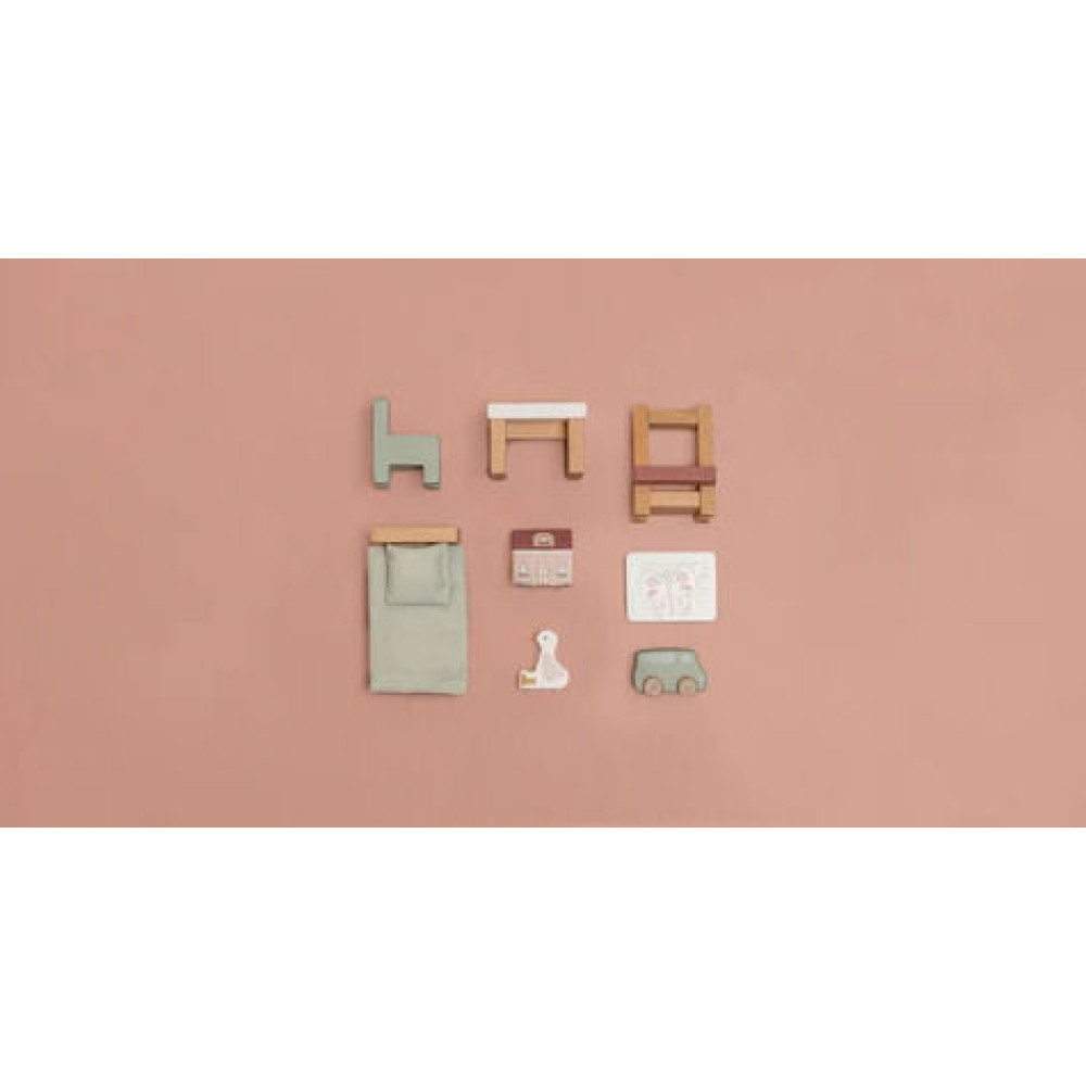 Little Dutch Σετ Παιδικού Δωματίου για Ξύλινο Κουκλόσπιτο FSC