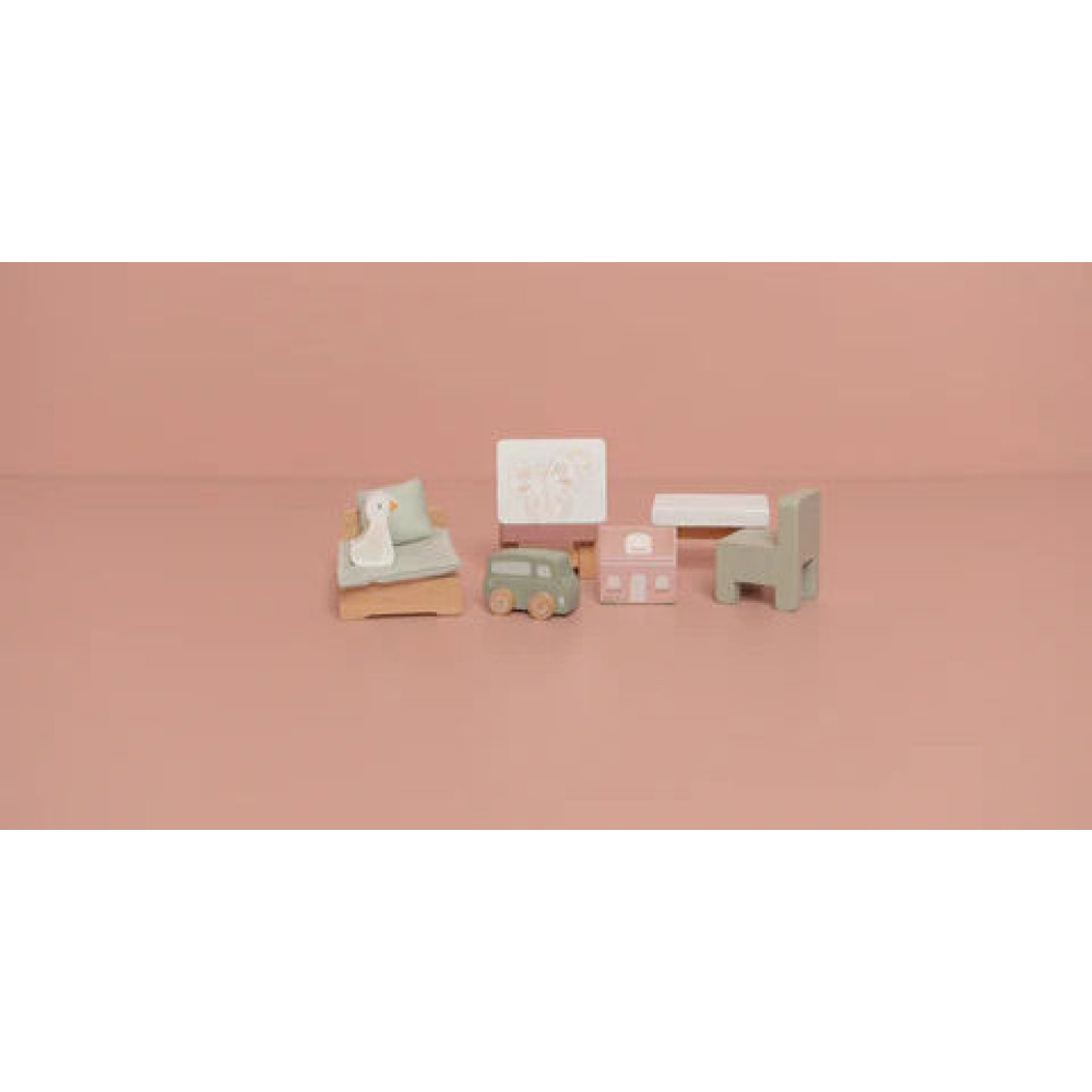 Little Dutch Σετ Παιδικού Δωματίου για Ξύλινο Κουκλόσπιτο FSC