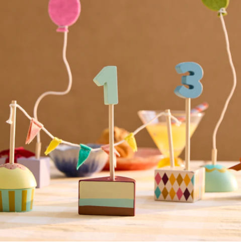 Kids Concept Ξύλινο Σετ Διακόσμησης Γενεθλίων KID'S HUB