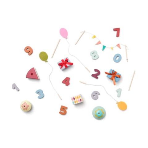 Kids Concept Ξύλινο Σετ Διακόσμησης Γενεθλίων KID'S HUB