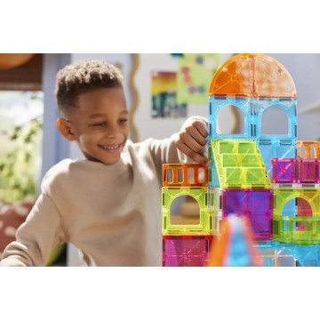 Magna-Tiles City Center 110 Τεμάχια – Μαγνητικά Πλακίδια STEM για Πόλη
