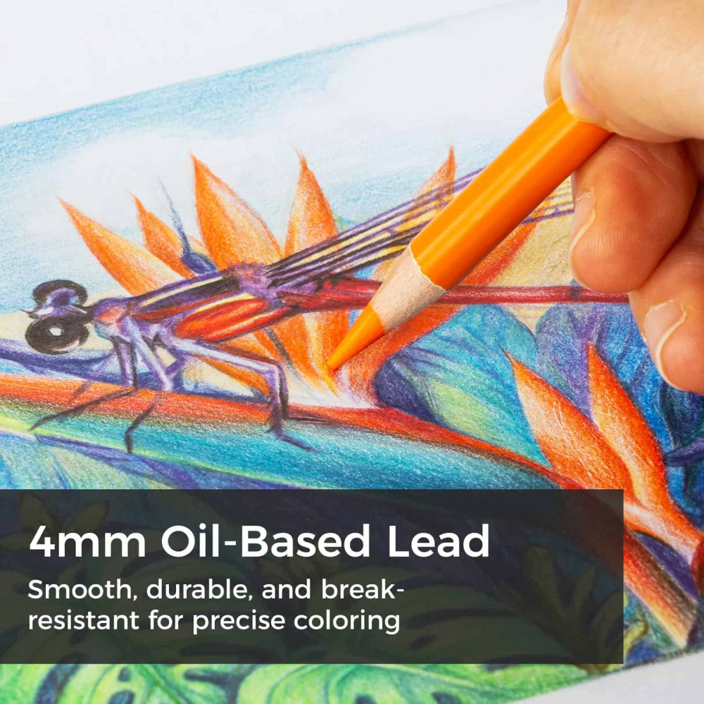 Ohuhu Halawa Series 72 Colors - Πολύχρωμα Μολύβια με Βάση το Λάδι