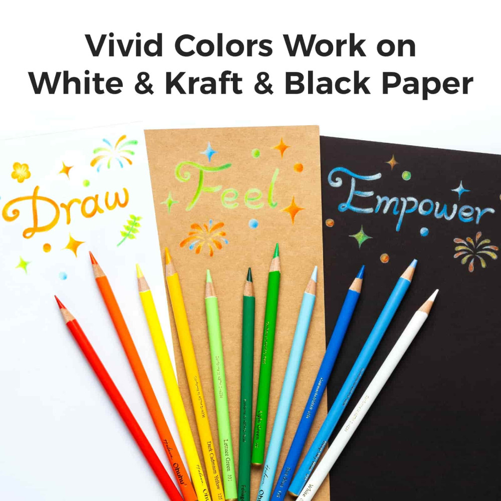 Ohuhu Halawa Series 72 Colors - Πολύχρωμα Μολύβια με Βάση το Λάδι