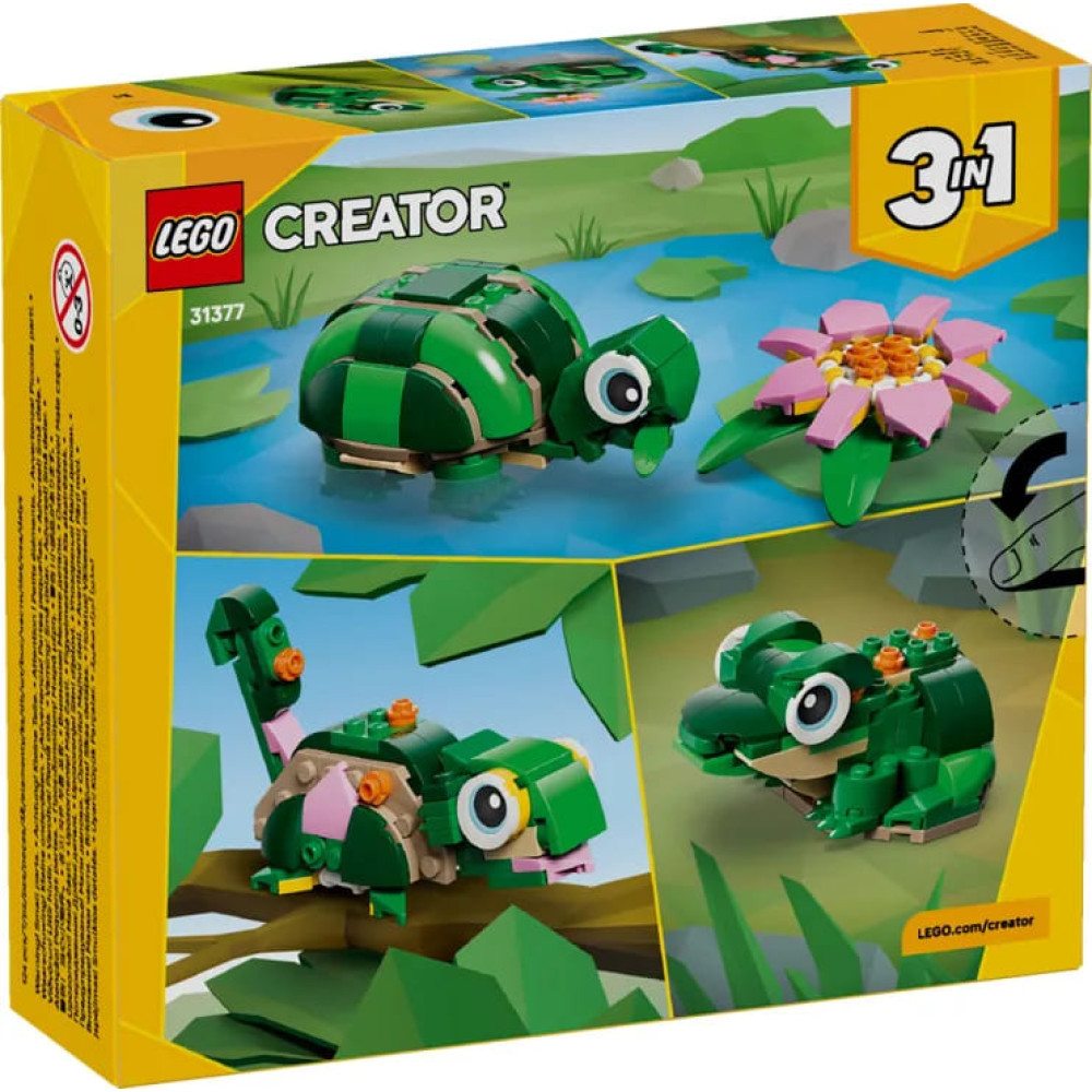 LEGO Creator 3in1 Turtle With A Water Lily Flower (31377)
