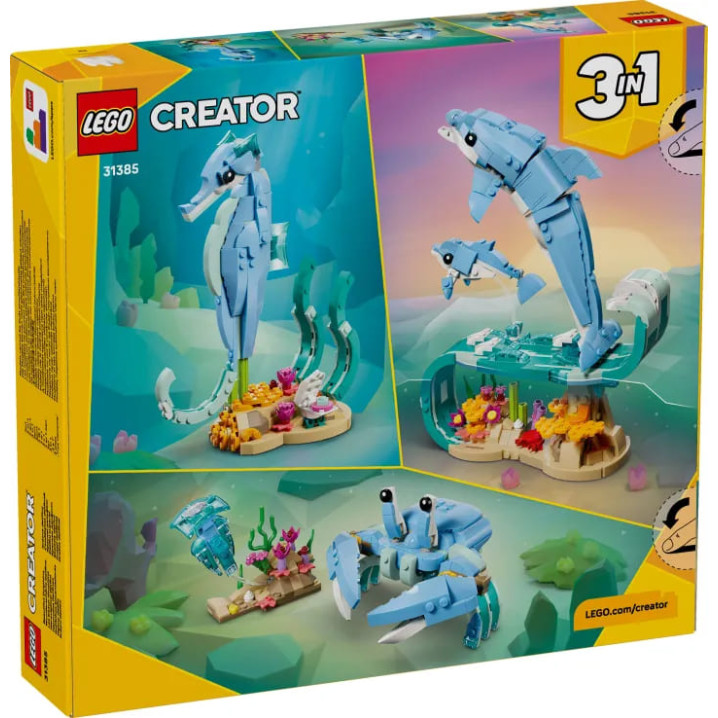LEGO Creator 3in1 Sea Animals: Beautiful Dolphins (31385)