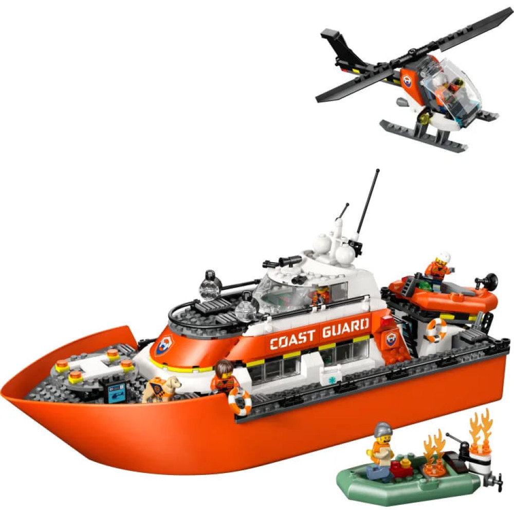 LEGO City Coast Guard Rescue Boat & Helicopter (60504)