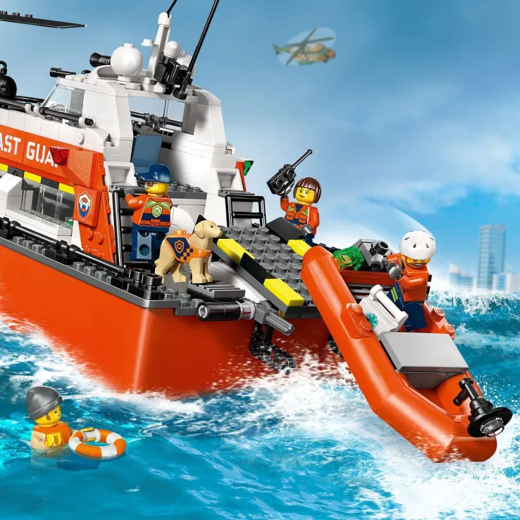 LEGO City Coast Guard Rescue Boat & Helicopter (60504)