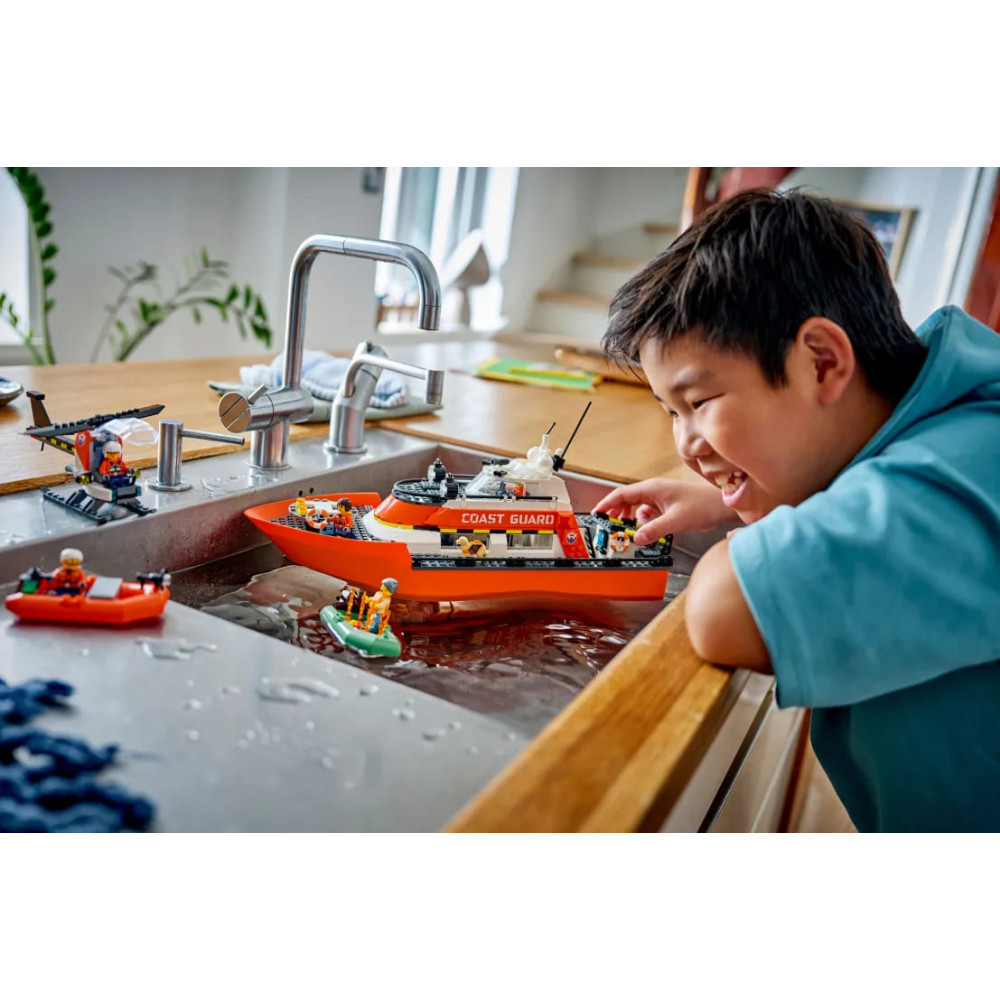 LEGO City Coast Guard Rescue Boat & Helicopter (60504)