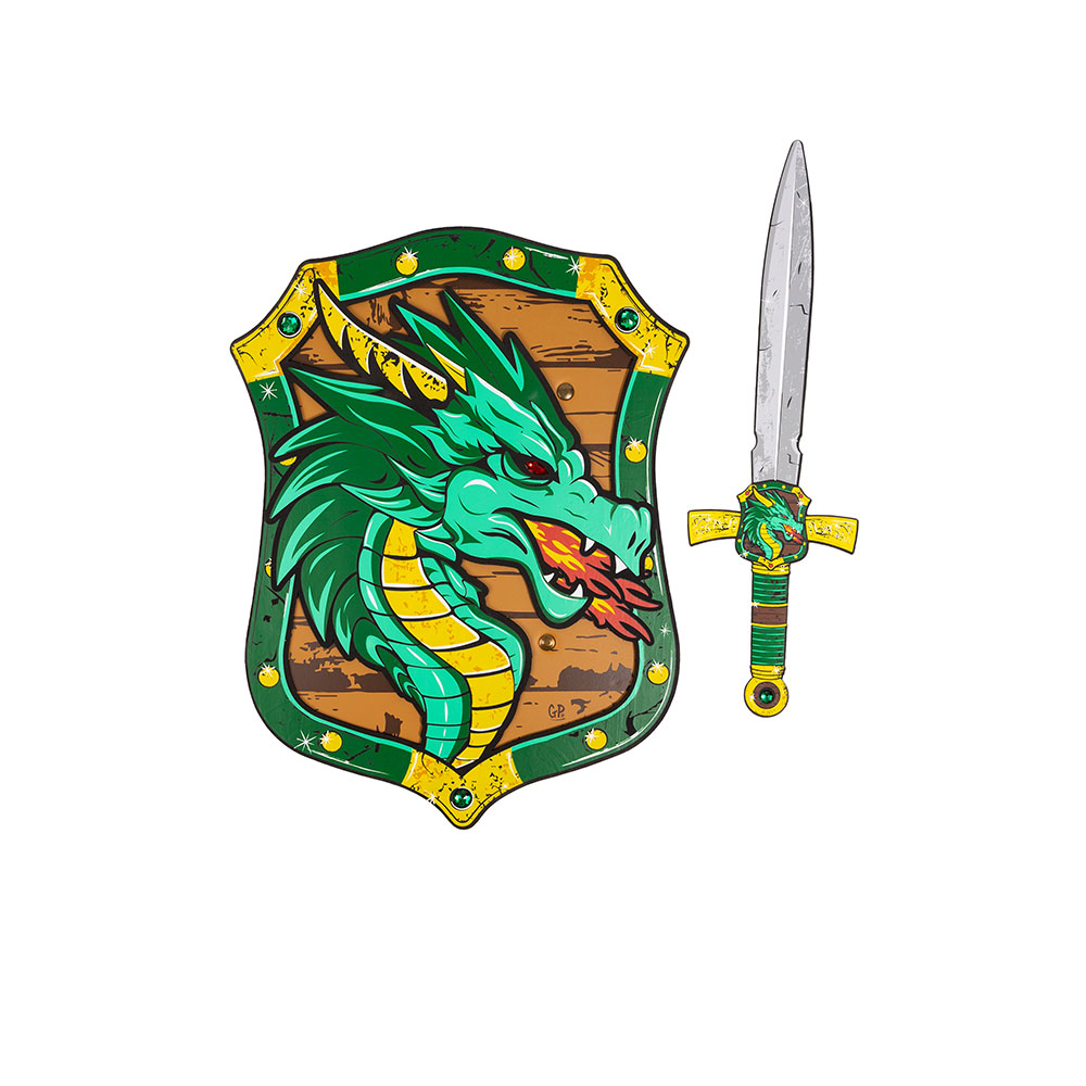 Great Pretenders Σπαθί "Δράκος πράσινος" από Μαλακό Αφρώδες Υλικό EVA