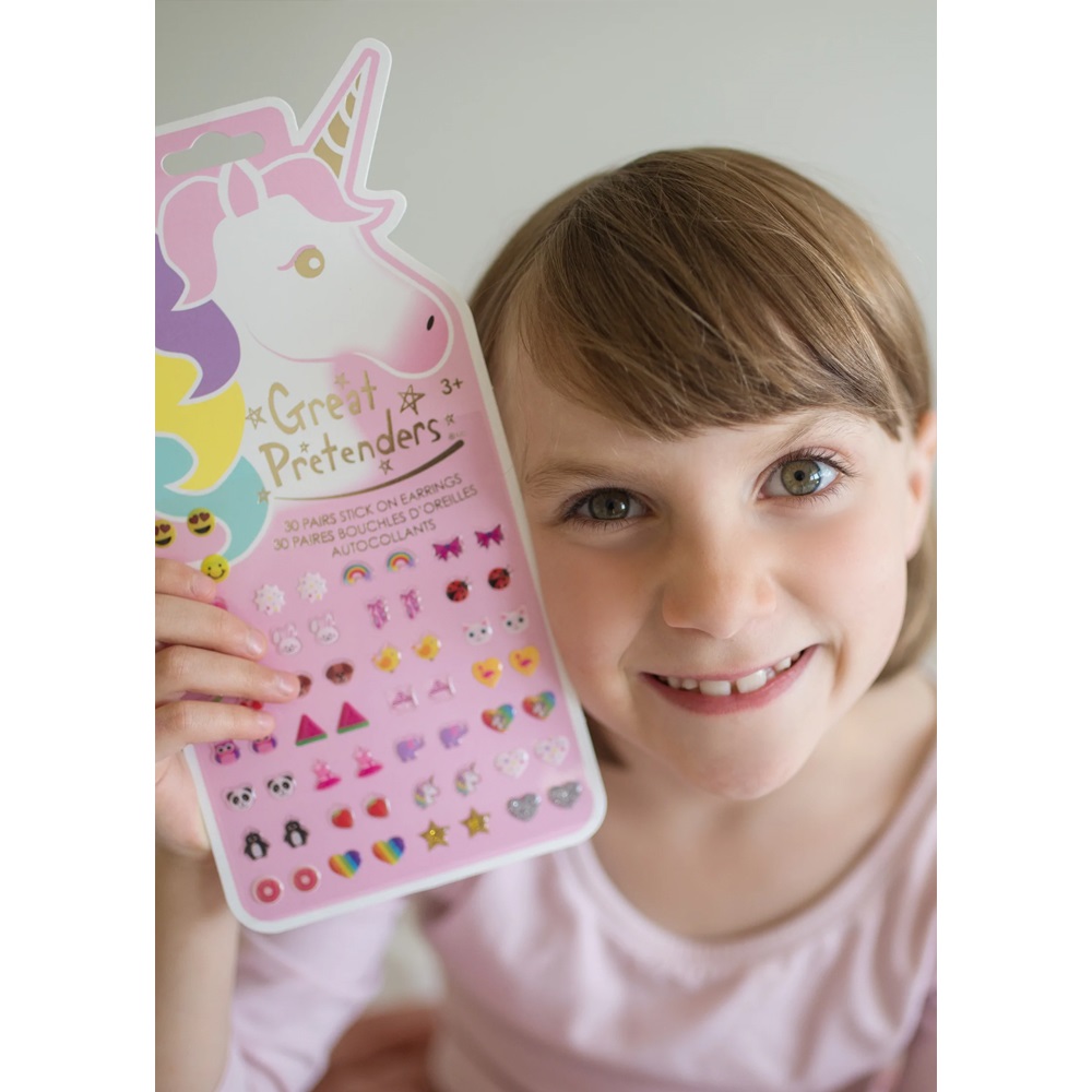 Great Pretenders Σκουλαρίκια Aυτοκόλλητα Μονόκερος 30 Σετ.