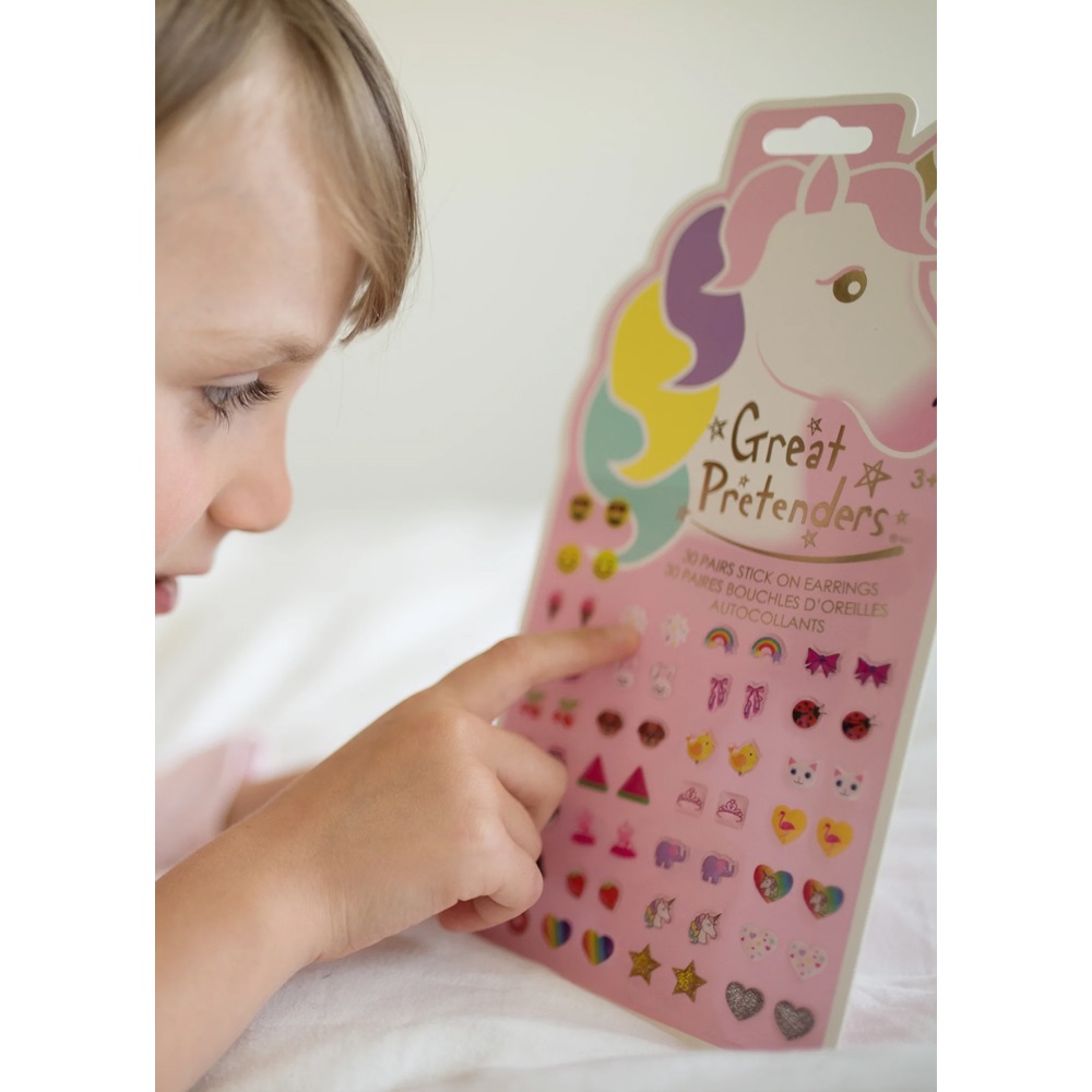 Great Pretenders Σκουλαρίκια Aυτοκόλλητα Μονόκερος 30 Σετ.