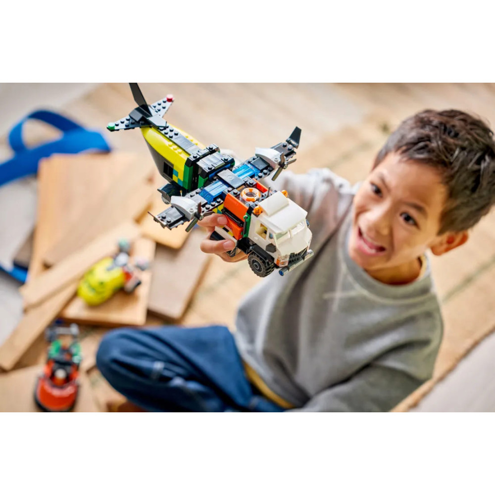 LEGO City Airplane, Service Truck & Hovercraft Remix (60505)