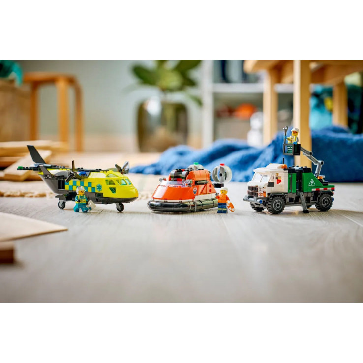 LEGO City Airplane, Service Truck & Hovercraft Remix (60505)