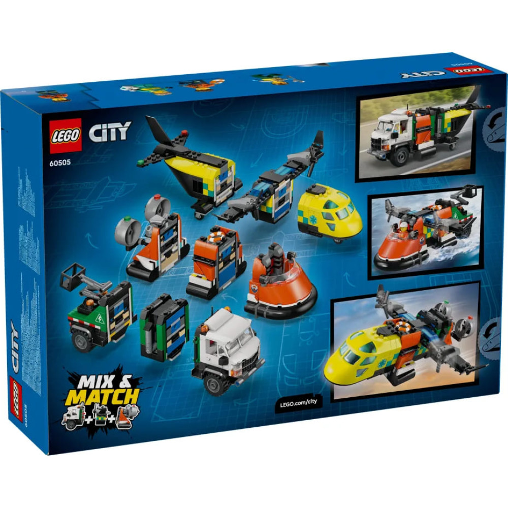 LEGO City Airplane, Service Truck & Hovercraft Remix (60505)