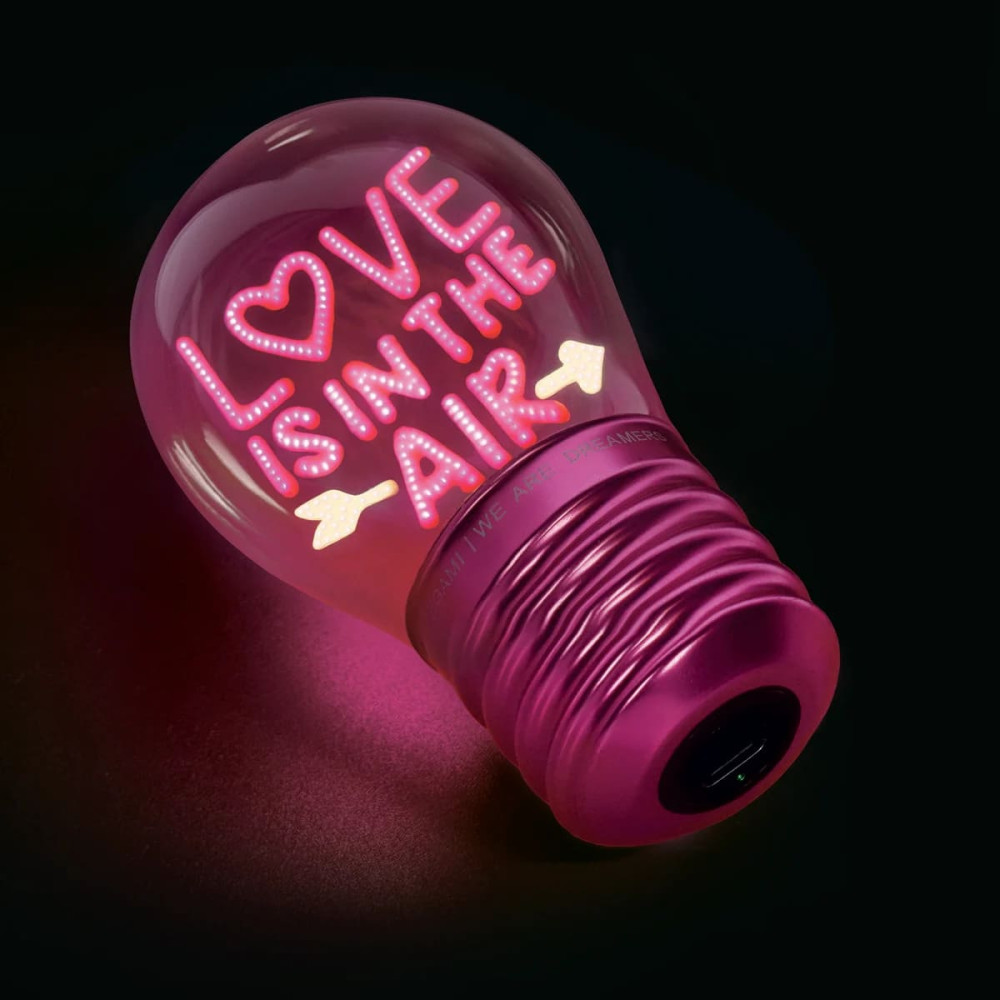 Legami φωτιστικό σε σχήμα λαμπτήρα Lightbulb-Shaped Table Lamp - Love is in the Air
