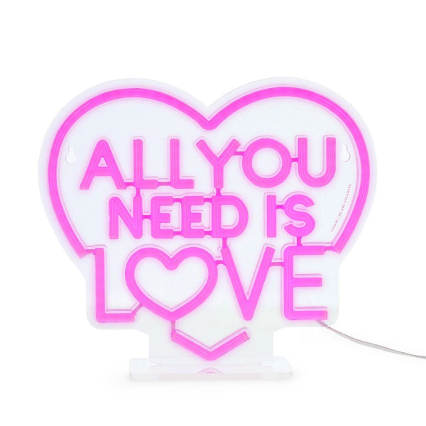 Legami φωτιστικό Neon Effect Led Lamp - All You Need is Love