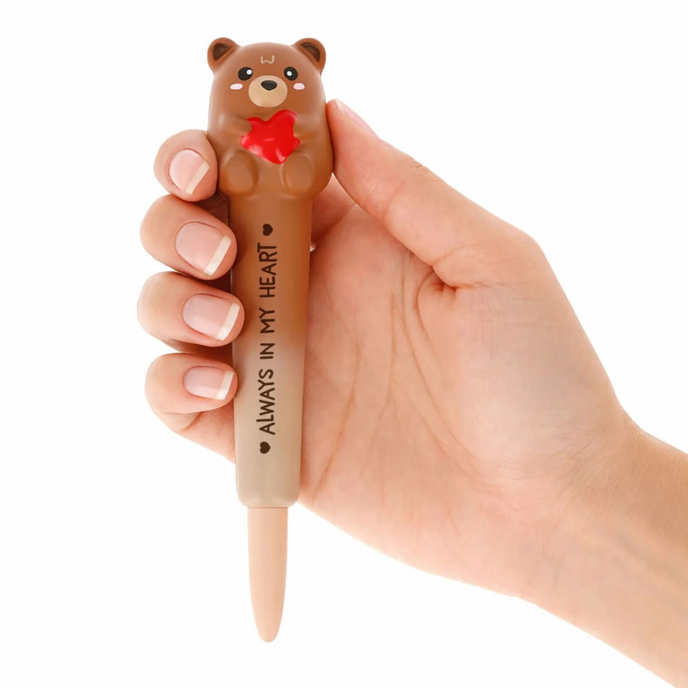 Legami Squishy Gel Pen Always In My Heart - Teddy Bear
