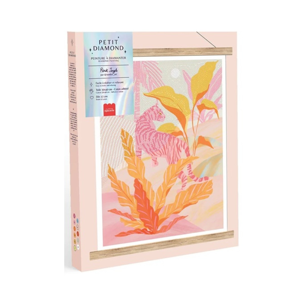 Petite Epicerie Σετ Ζωγραφικής με Διαμάντια - Pink Jungle