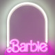 Paladone Barbie Led Neon Επιτοίχιο Φωτιστικό Καθρέπτης (PP14619BRVN)