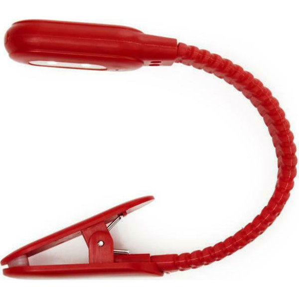 Kikkerland Επαναφορτιζόμενο Φωτιστικό Διαβάσματος (Κόκκινο)