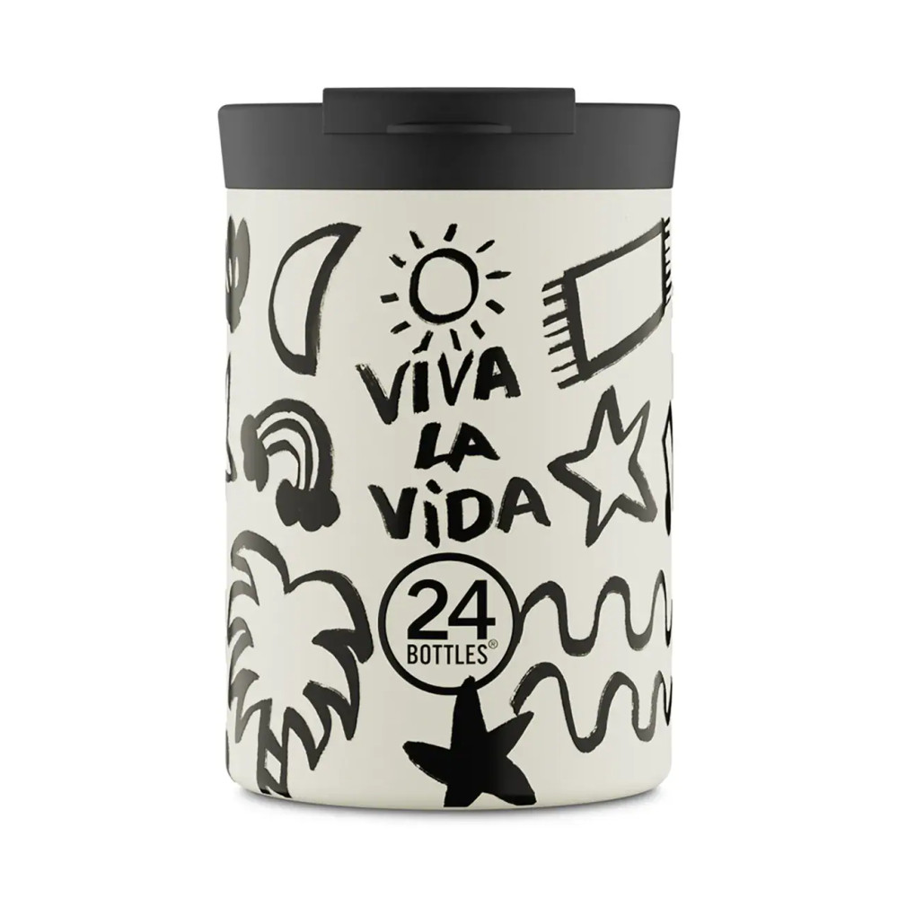 24Bottles Travel Tumbler Ανοξείδωτο Ποτήρι Θερμός 0.35lt (Viva La Vida)