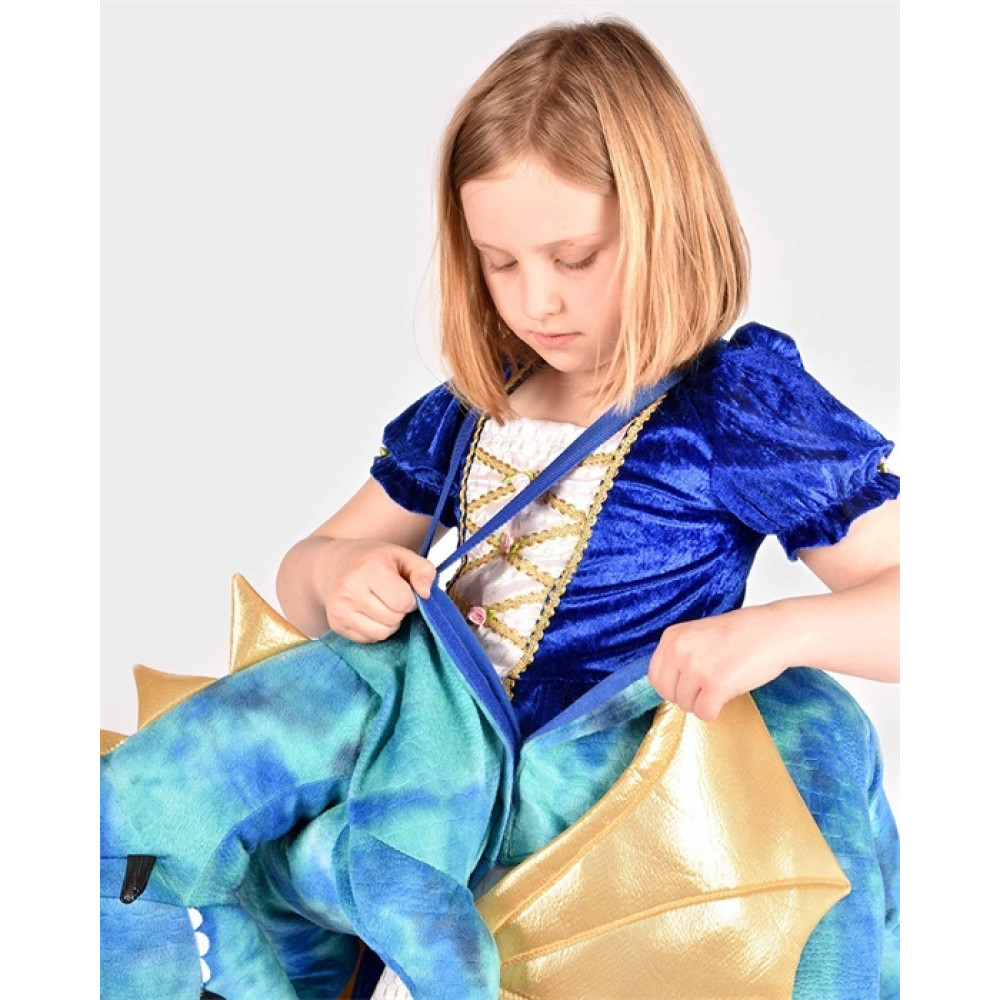 Den Goda Fen Jump in Στολή Μπλε Δράκος 3-8 ετών