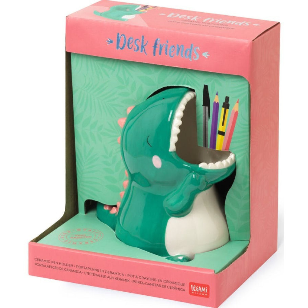 Legami Desk Friends Κεραμική Μολυβοθήκη Κουτί Αποθήκευσης - Dino