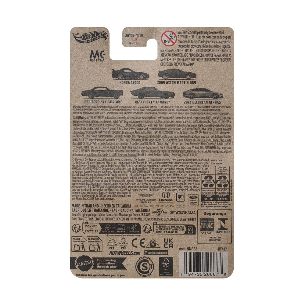 Mattel Hot Wheels Silver Series: Fast & Furious Villains - 1973 Chevy Camaro (JBY37)