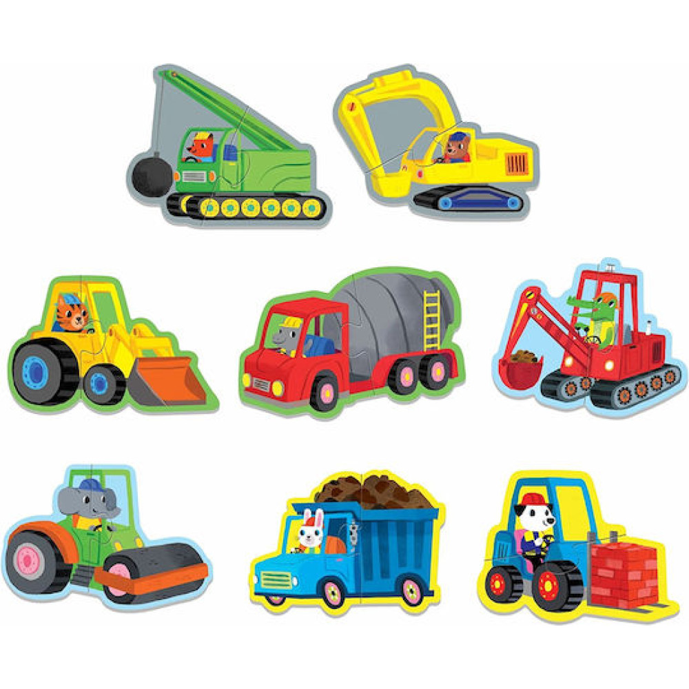 Mudpuppy Τα Πρώτα μου Παζλ - 2 Κομματιών Εργοτάξιο