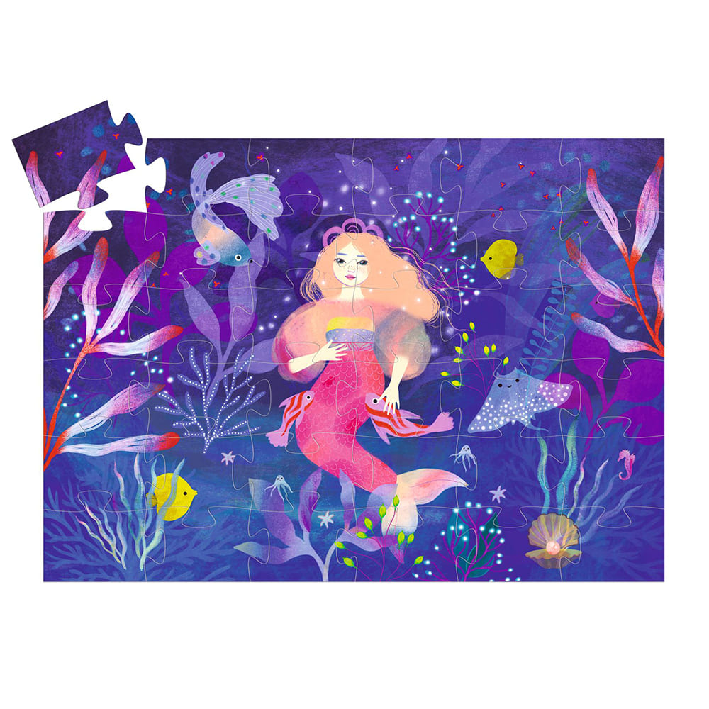 Djeco Παζλ σε Σχηματικό Κουτί 36 Τεμ. "Έλλα, η Γοργόνα"