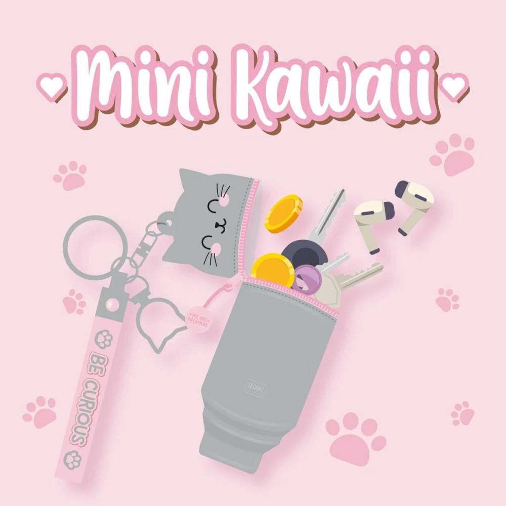 Legami ΜΚΑW0004 Τσαντάκι για Κέρματα με Μπρελόκ - Μini Kawaii - Kitty