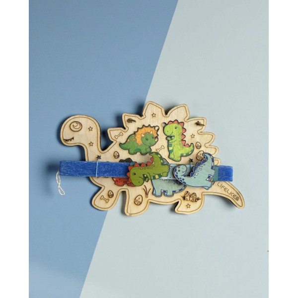 LifeLikes Λαμπάδα Montessori Δεινοσαυράκια