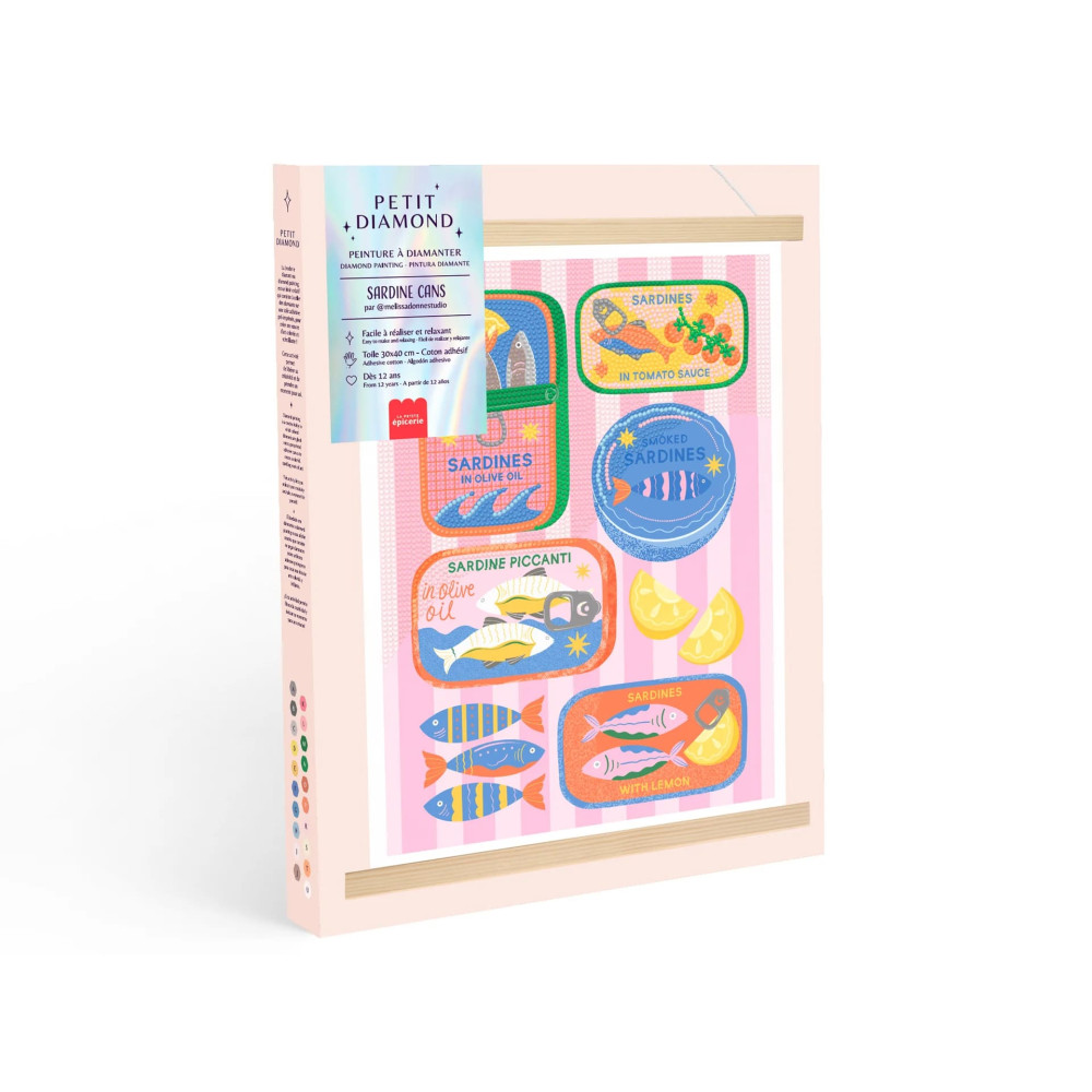 Petite Epicerie Σετ Ζωγραφικής με Διαμάντια - Sardine Cans