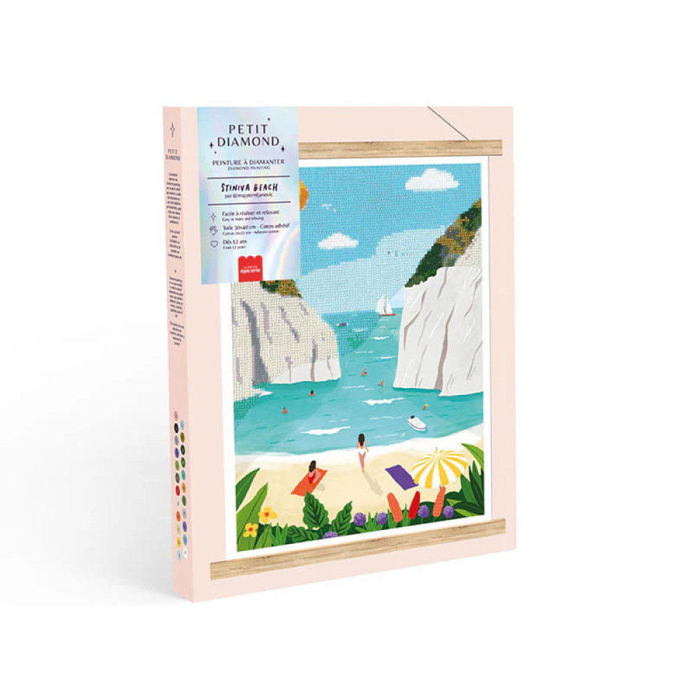Petite Epicerie Σετ Ζωγραφικής με Διαμάντια - Stiniva Beach par Maja Tomljanovic