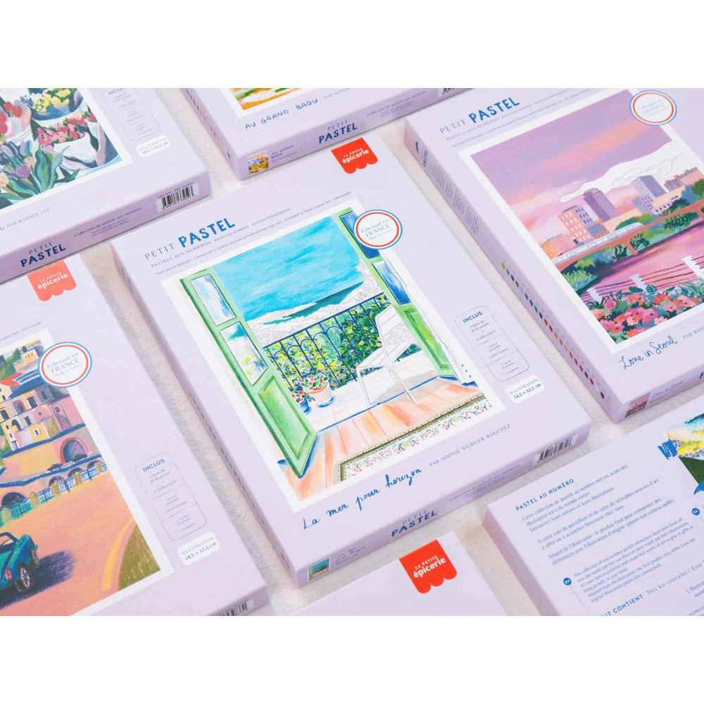 Petit Epicerie Σετ Kουτιών με Παστέλ Αρίθμηση - La mer Pour Horizon