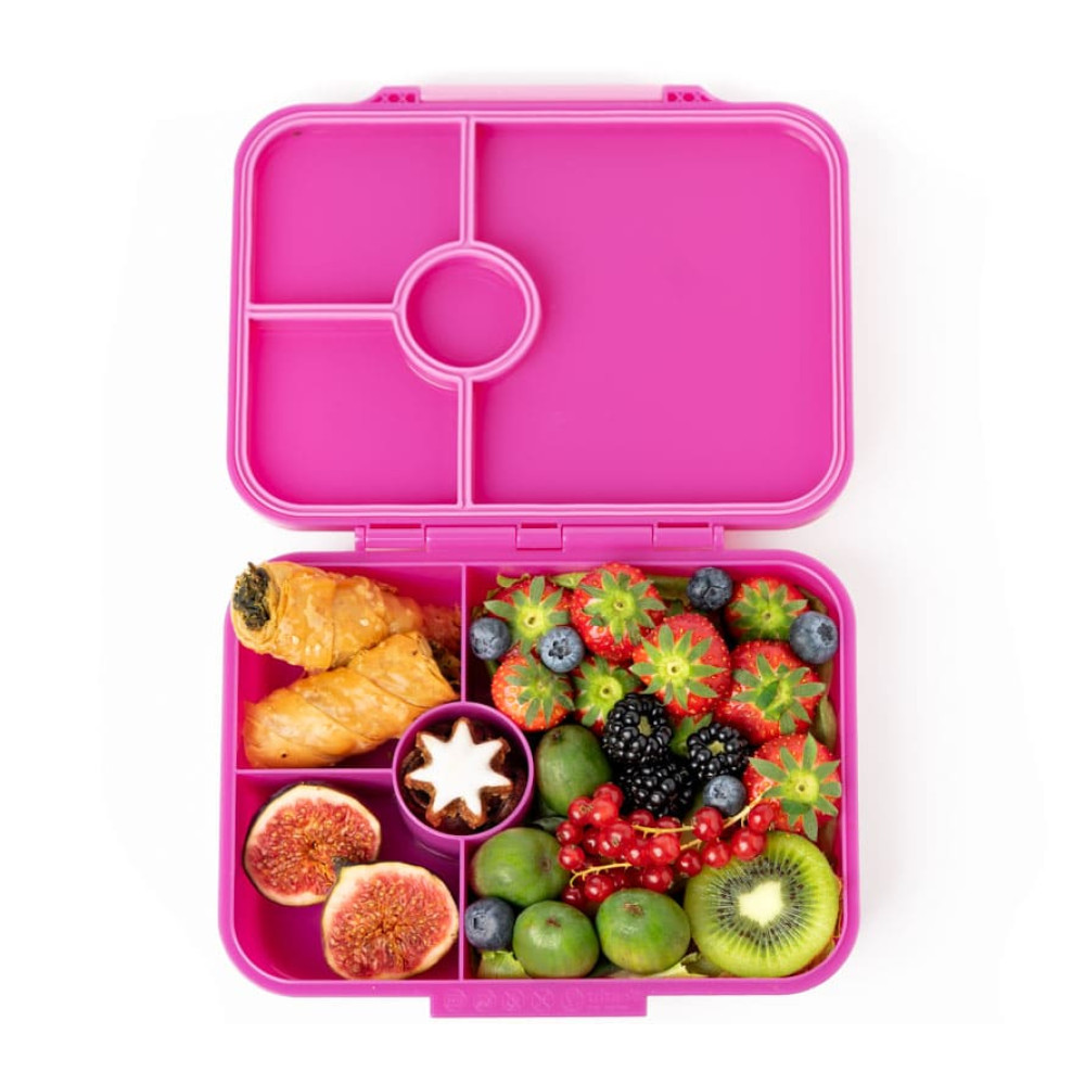Lekkabox Classic Φαγητοδοχείο Tritan με 4 χωρίσματα (Berry)