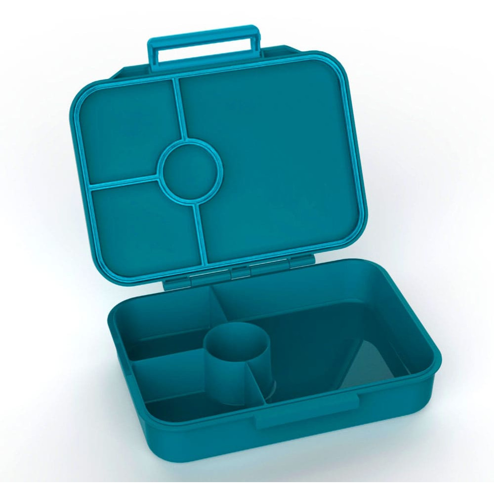 Lekkabox Classic Φαγητοδοχείο Tritan με 4 χωρίσματα (Petrol)