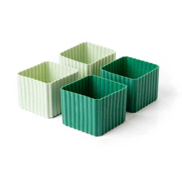 Lekkabox Bento Cups Θήκες Σιλικόνης 4 τμχ (Forest)