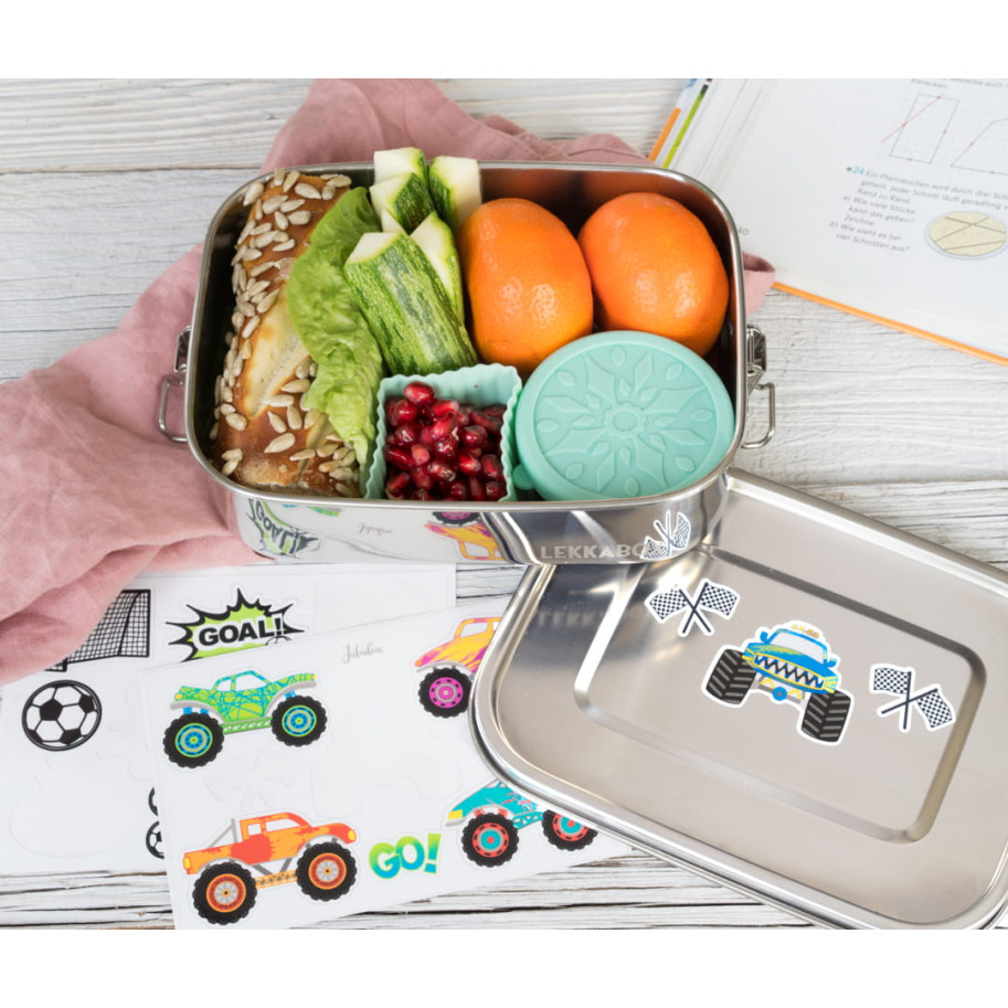 Lekkabox Bento Cups Θήκες Σιλικόνης 4 τμχ (Forest)
