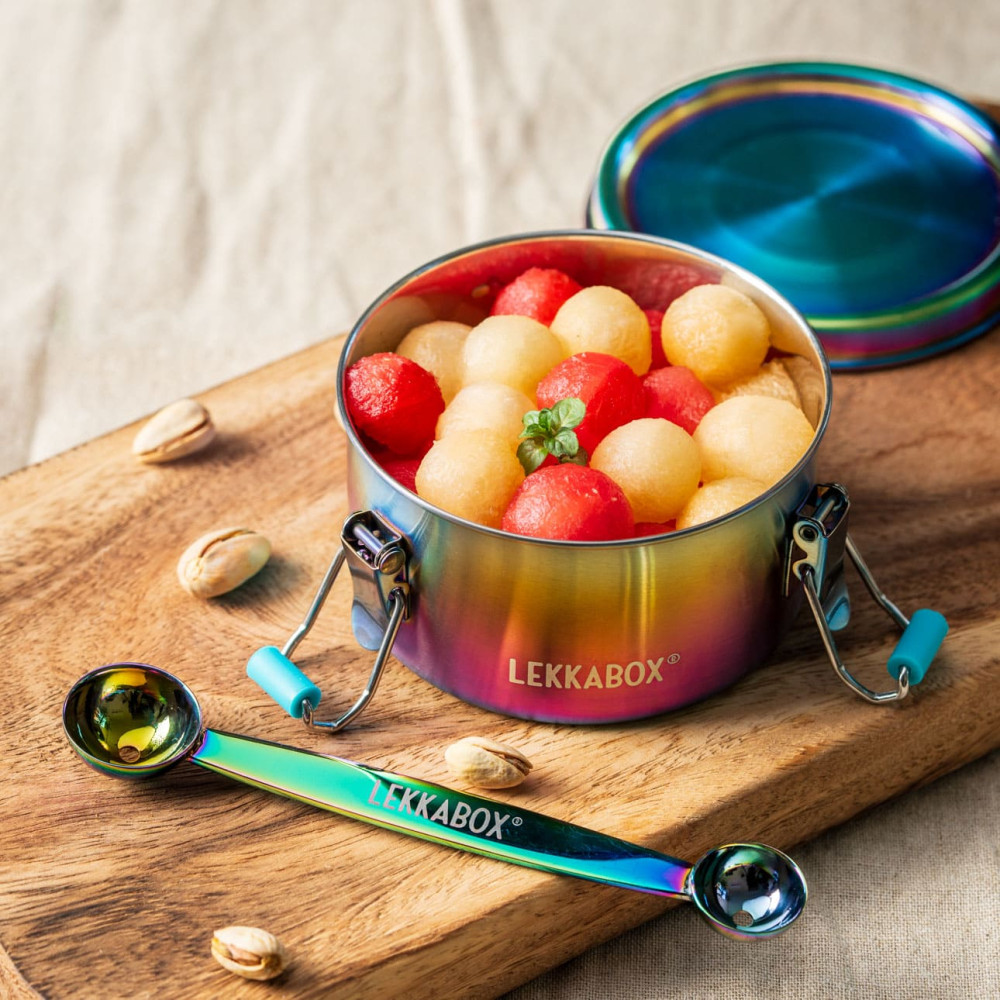 Lekkabox Rainbow Clipsy Δοχείο από ανοξείδωτο ατσάλι 400ml